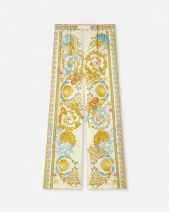 Underwater Barocco Silk Pants