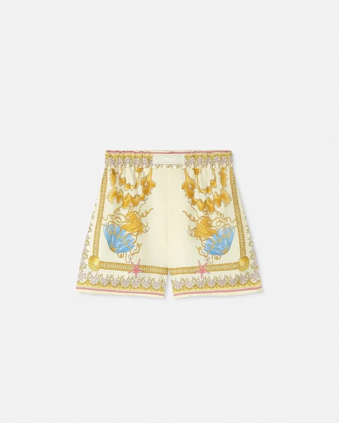 Underwater Barocco Silk Shorts Underwater Barocco Silk Shorts