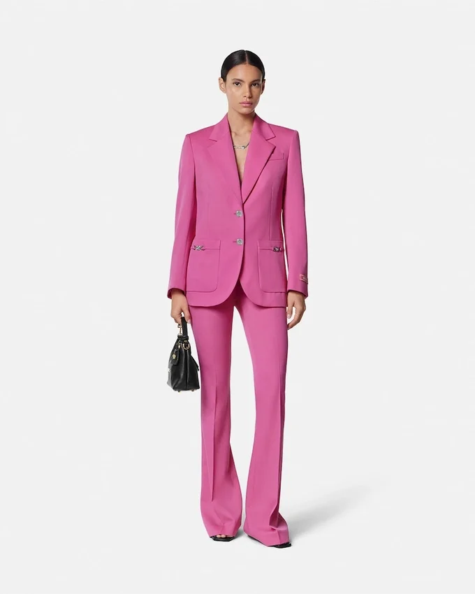 Underwater Barocco Wool Boxy Blazer Underwater Barocco Wool Boxy Blazer