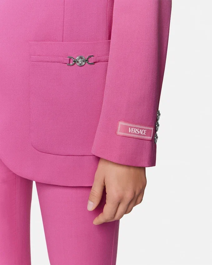 Underwater Barocco Wool Boxy Blazer Underwater Barocco Wool Boxy Blazer