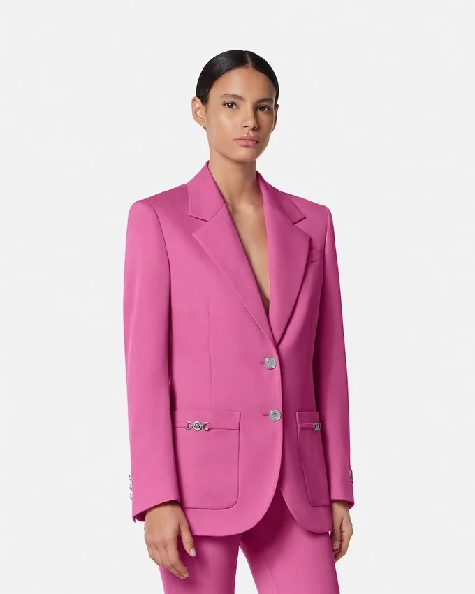 Underwater Barocco Wool Boxy Blazer Underwater Barocco Wool Boxy Blazer
