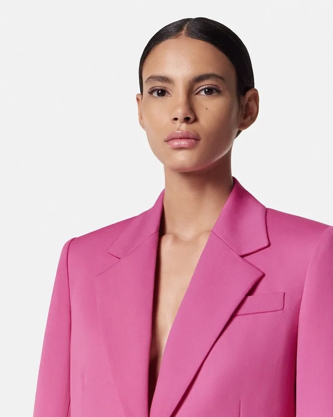 Underwater Barocco Wool Boxy Blazer Underwater Barocco Wool Boxy Blazer