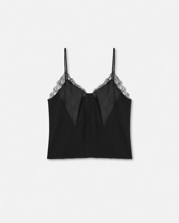 V Allover Silk Slip Camisole V Allover Silk Slip Camisole