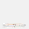 V Embellished Leather Belt 3 cm V Embellished Leather Belt 3 cm