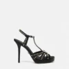 V Embellished Leather Sandals 120 mm V Embellished Leather Sandals 120 mm