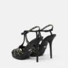 V Embellished Leather Sandals 120 mm V Embellished Leather Sandals 120 mm