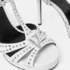 V Embellished Leather Sandals 120 mm V Embellished Leather Sandals 120 mm