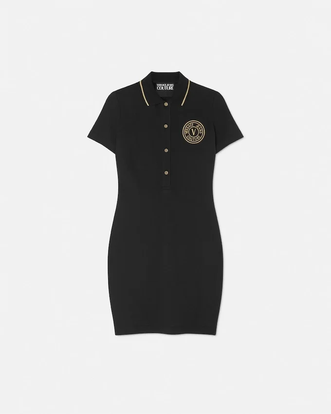 V-Emblem Midi Polo Dress V-Emblem Midi Polo Dress