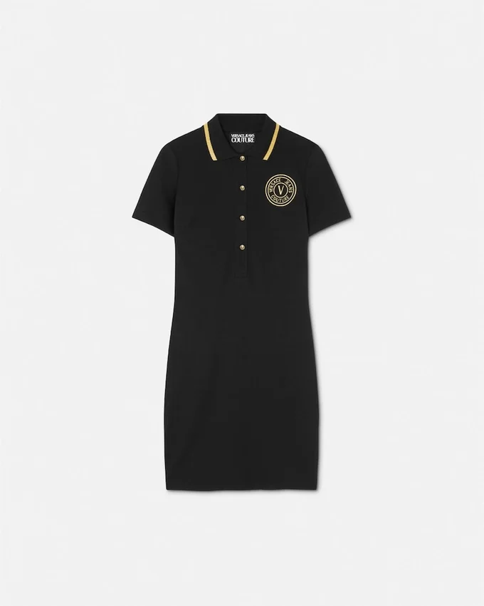 V-Emblem Midi Polo Dress V-Emblem Midi Polo Dress