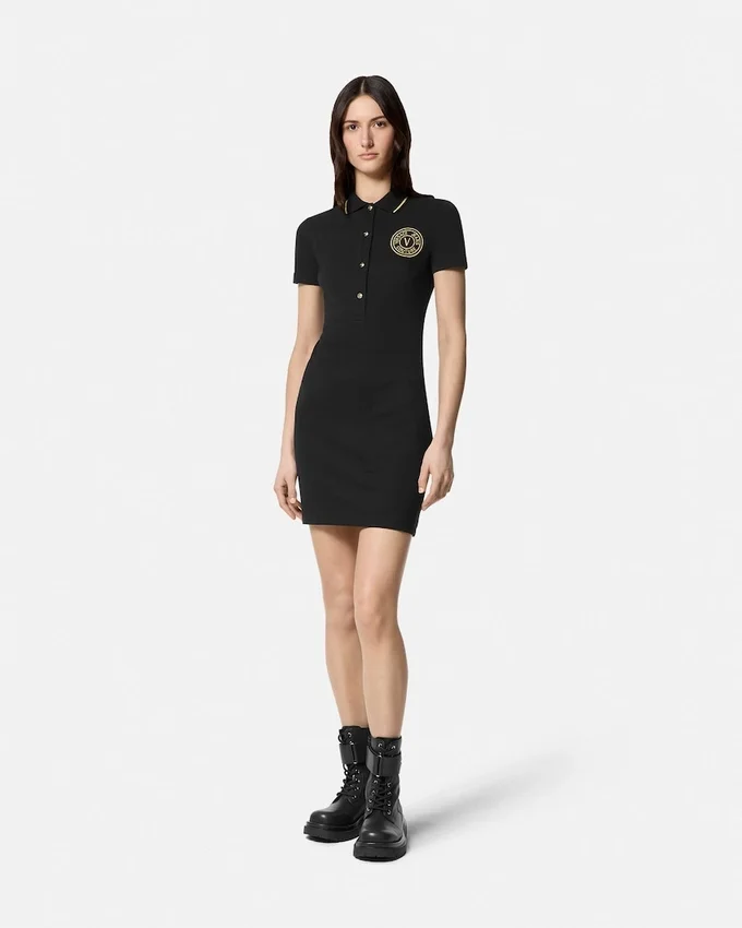 V-Emblem Midi Polo Dress V-Emblem Midi Polo Dress
