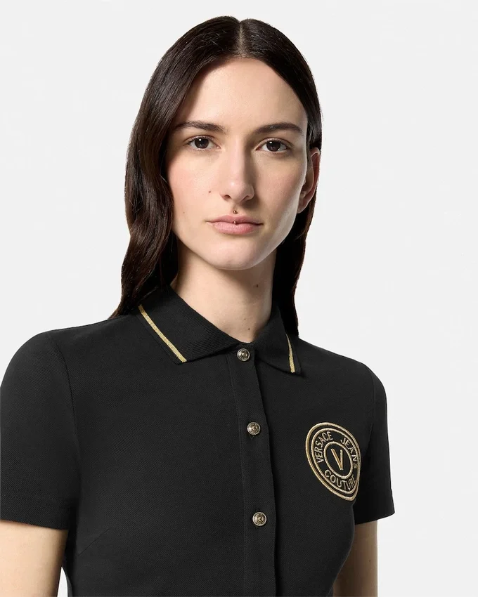 V-Emblem Midi Polo Dress V-Emblem Midi Polo Dress