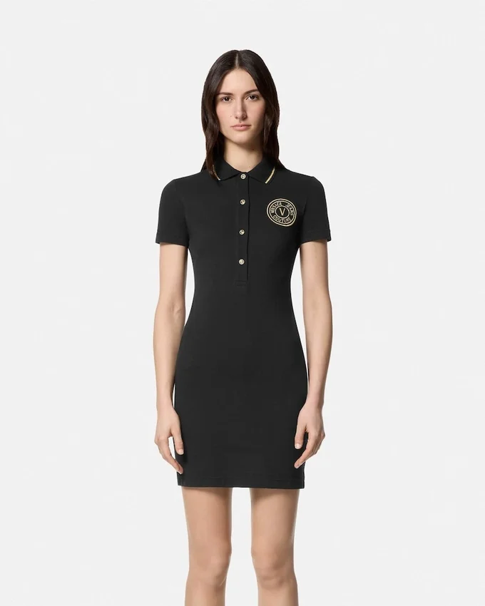 V-Emblem Midi Polo Dress V-Emblem Midi Polo Dress