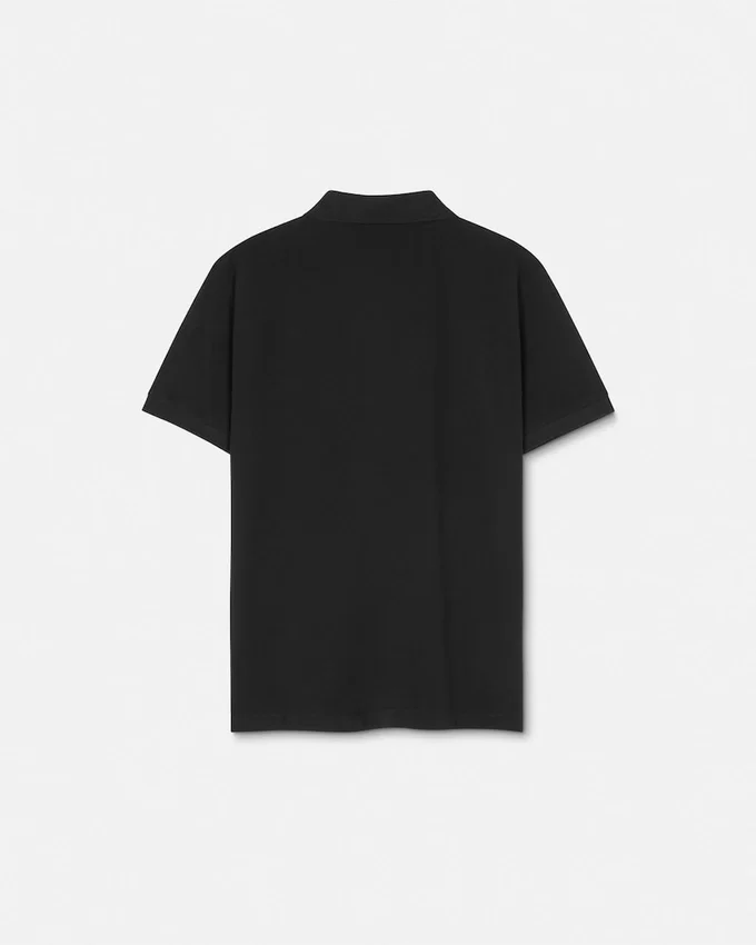 V-Emblem Zip Polo Shirt V-Emblem Zip Polo Shirt
