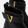 V Leather Ankle Boots V Leather Ankle Boots