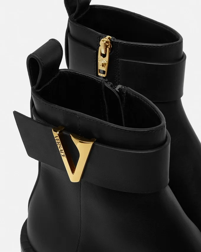 V Leather Ankle Boots V Leather Ankle Boots
