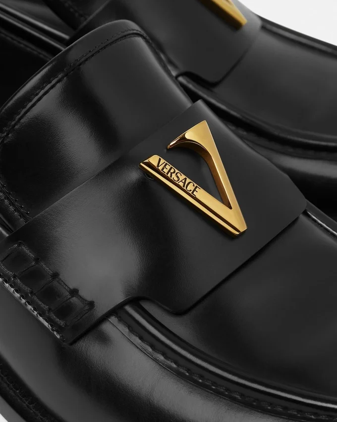 V Leather Loafers V Leather Loafers