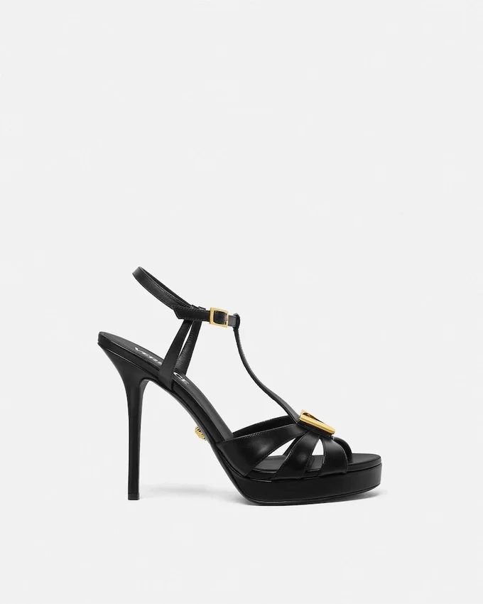V Leather Sandals 120 mm V Leather Sandals 120 mm