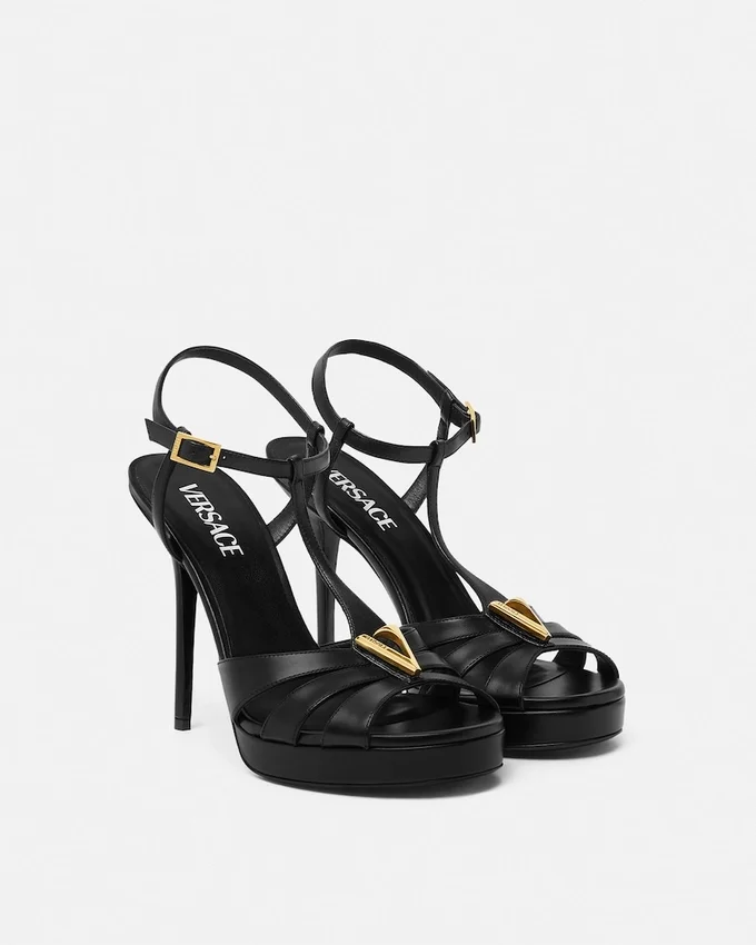 V Leather Sandals 120 mm V Leather Sandals 120 mm