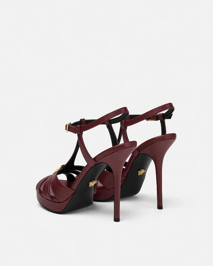 V Leather Sandals 120 mm V Leather Sandals 120 mm