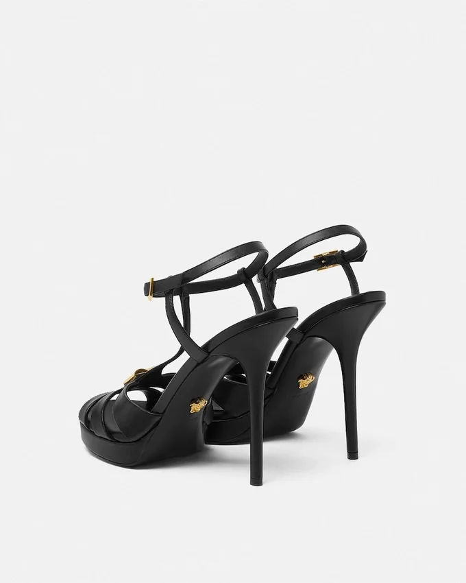 V Leather Sandals 120 mm V Leather Sandals 120 mm