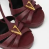 V Leather Sandals 120 mm V Leather Sandals 120 mm