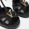 V Leather Sandals 120 mm V Leather Sandals 120 mm