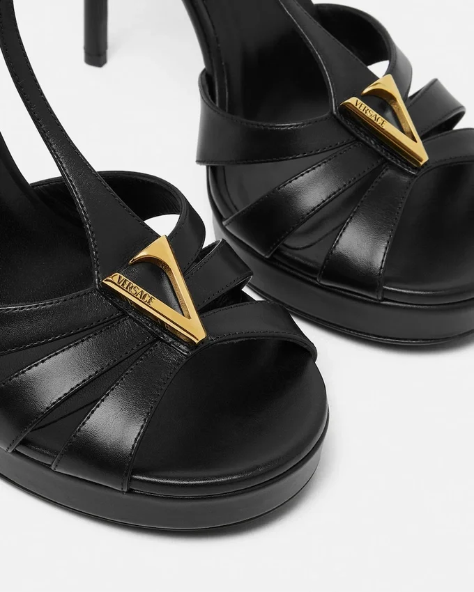 V Leather Sandals 120 mm V Leather Sandals 120 mm