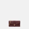 V Leather Wallet On Chain V Leather Wallet On Chain