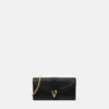 V Leather Wallet On Chain V Leather Wallet On Chain