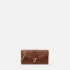 V Leather Wallet On Chain V Leather Wallet On Chain