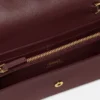 V Leather Wallet On Chain V Leather Wallet On Chain