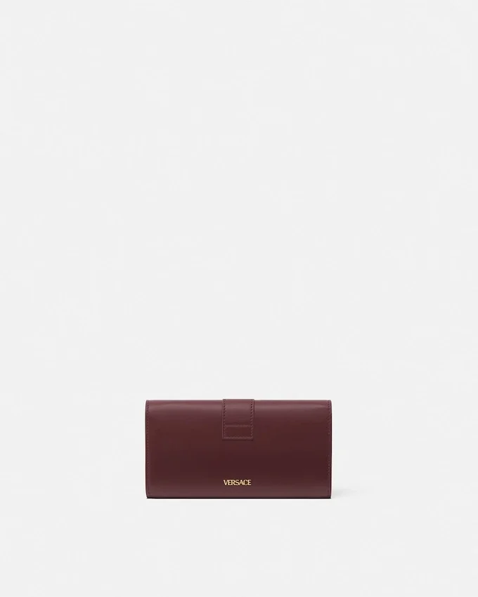 V Leather Wallet On Chain V Leather Wallet On Chain