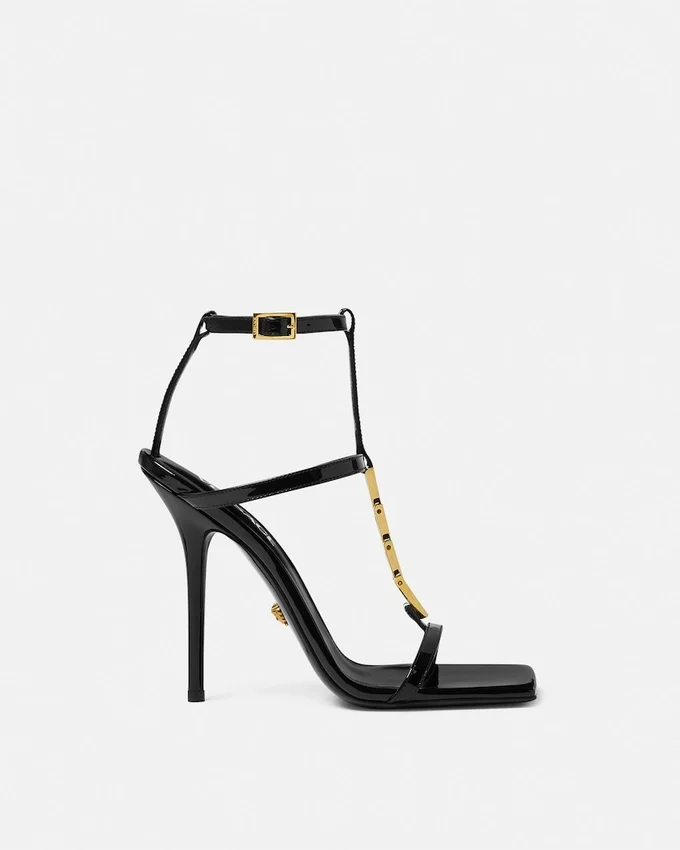 V2025 Chain Patent Sandals 105 mm V2025 Chain Patent Sandals 105 mm