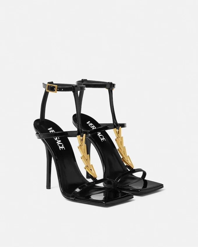 V2025 Chain Patent Sandals 105 mm V2025 Chain Patent Sandals 105 mm
