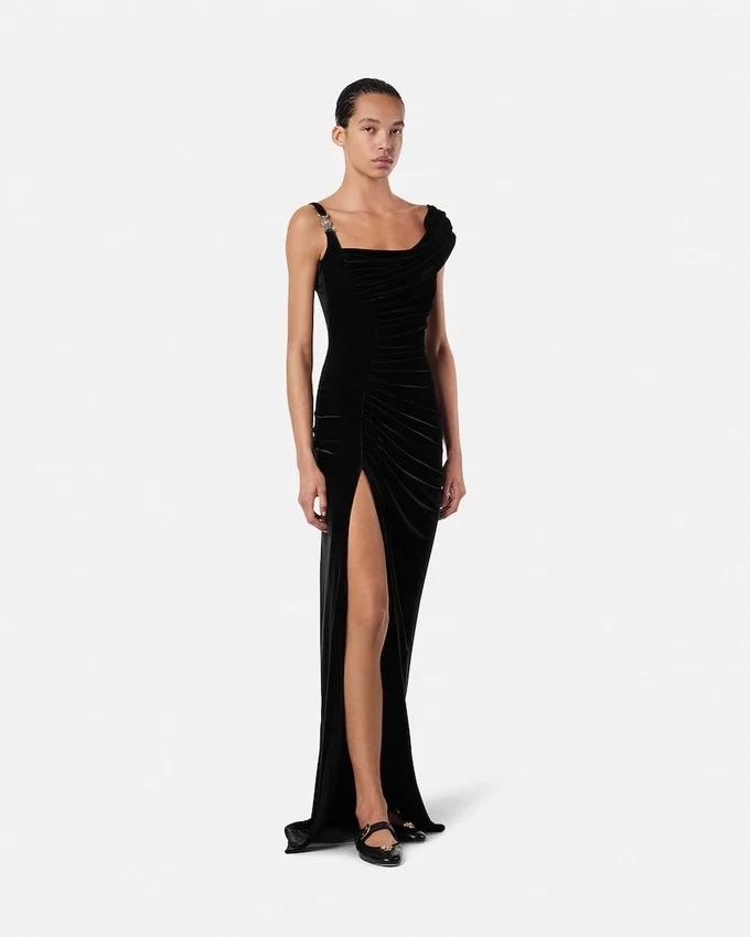 Velvet Draped Gown Velvet Draped Gown