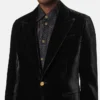 Velvet Single-Breasted Blazer Velvet Single-Breasted Blazer