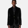 Velvet Single-Breasted Blazer Velvet Single-Breasted Blazer