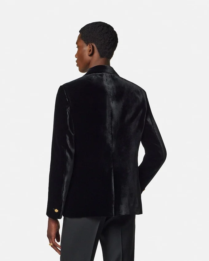 Velvet Single-Breasted Blazer Velvet Single-Breasted Blazer