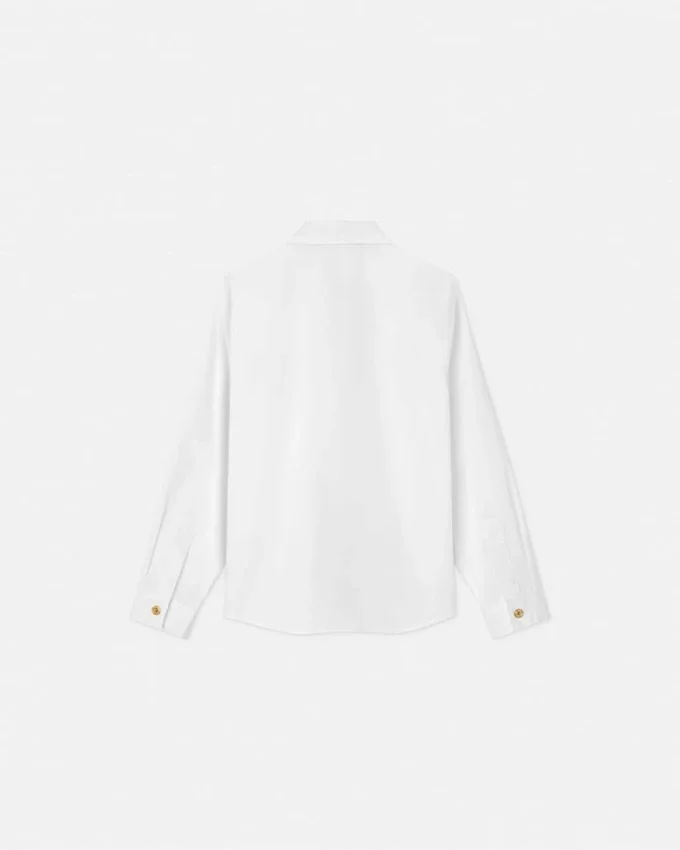 Versace Logo Crest Oxford Kids Shirt Versace Logo Crest Oxford Kids Shirt