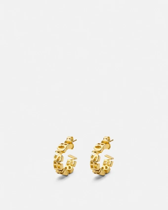 Versace Logo Earrings Versace Logo Earrings