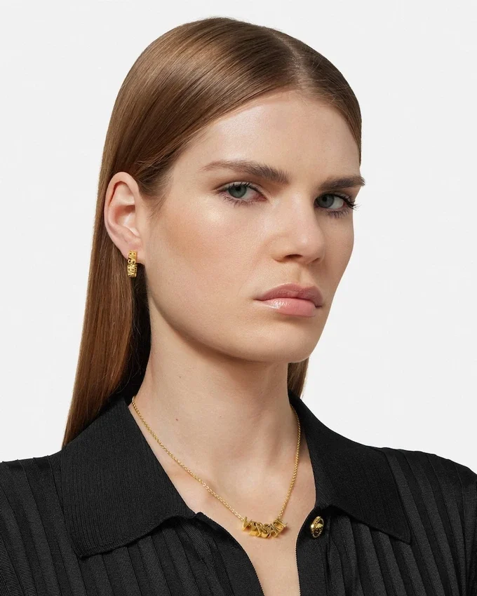 Versace Logo Earrings Versace Logo Earrings