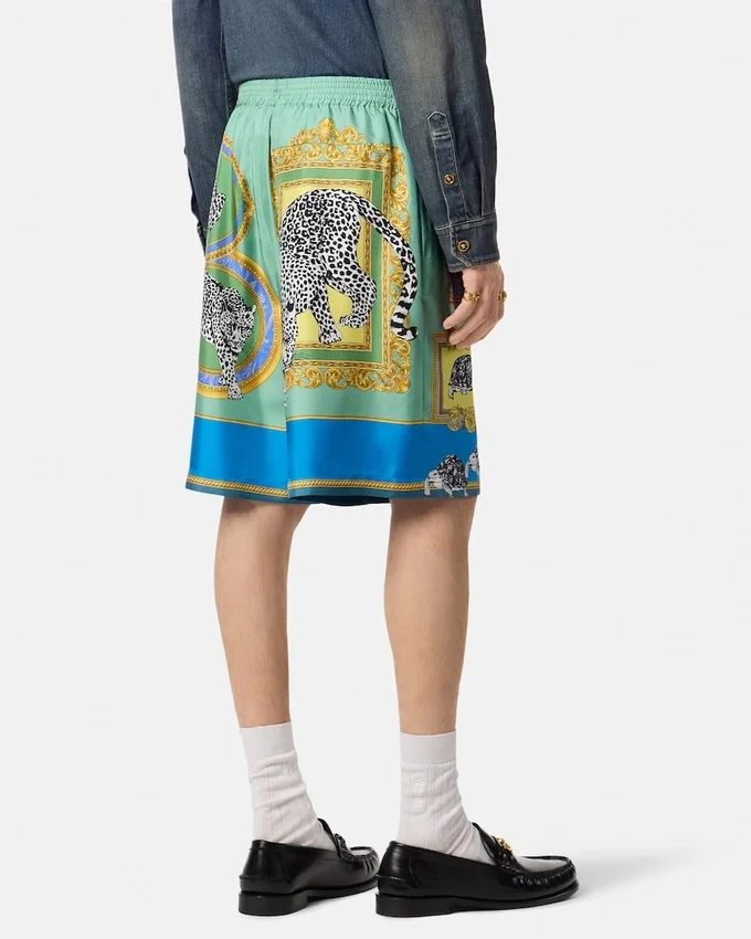 Versace Safari Silk Shorts Versace Safari Silk Shorts