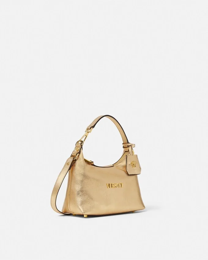 Versace Tag Hobo Metallic Bag Versace Tag Hobo Metallic Bag