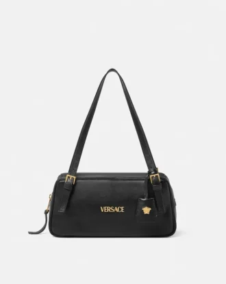 Versace Tag Large Nappa Bowling Bag