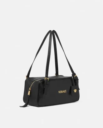 Versace Tag Large Nappa Bowling Bag