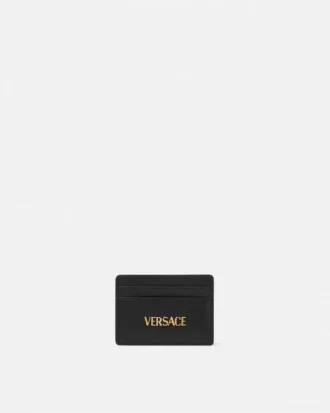 Versace Tag Leather Card Holder