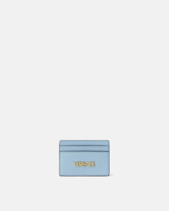 Versace Tag Leather Card Holder Versace Tag Leather Card Holder