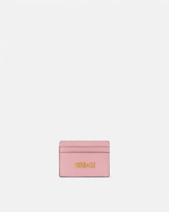 Versace Tag Leather Card Holder
