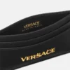 Versace Tag Leather Card Holder Versace Tag Leather Card Holder