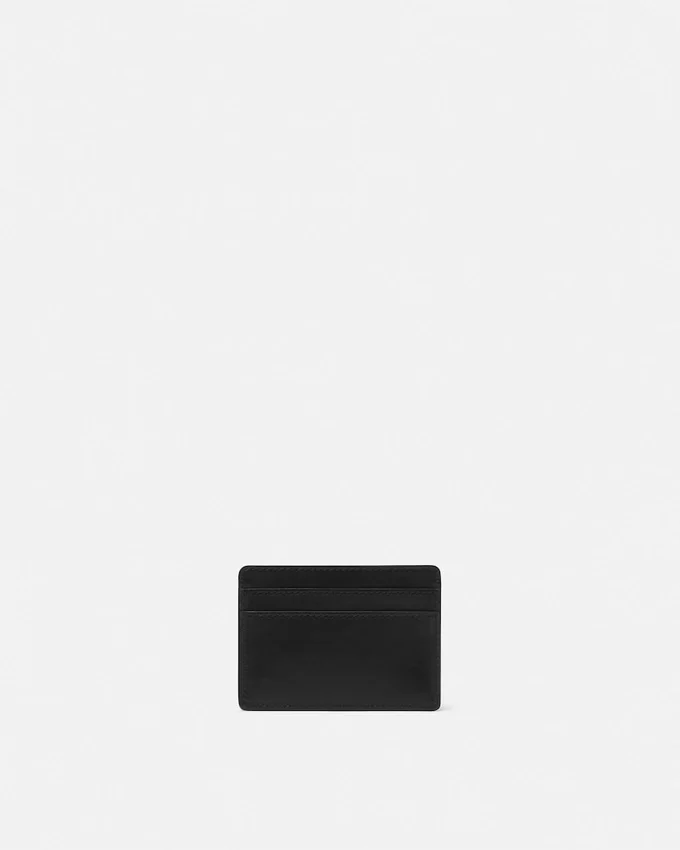Versace Tag Leather Card Holder Versace Tag Leather Card Holder